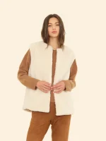 Thea Vest in Cream